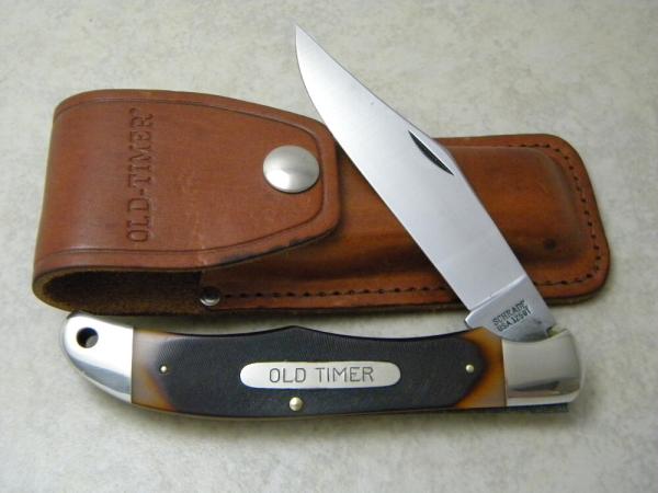 Schrade USA 125OT Delrin Folding Hunter Linerlock Knife w/Pouch