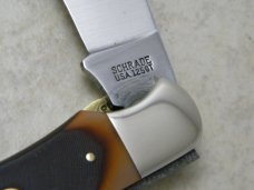 Schrade USA 125OT Delrin Folding Hunter Linerlock Knife w/Pouch