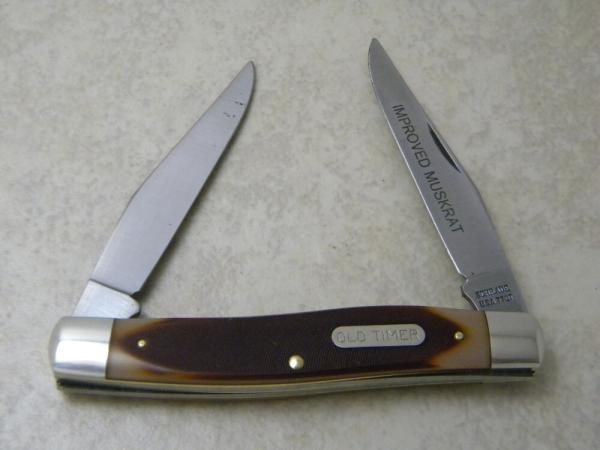 Schrade USA 77OT Old Timer Delrin Improved Muskrat Knife Schrade USA 77OT Old Timer Delrin Improved Muskrat Knife
