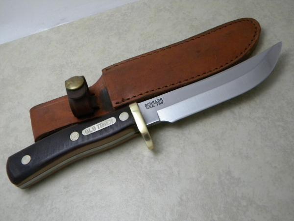 Schrade USA 165 Delrin Fixed Blade Knife w/Leather Sheath Schrade USA 165 Delrin Fixed Blade Knife w/Leather Sheath