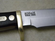 Schrade USA 165 Delrin Fixed Blade Knife w/Leather Sheath