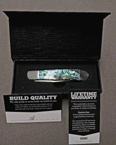 CobraTec Hidden Release Trapper Genuine Abalone Shell Handles