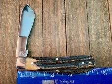 Queen Cutlery Joe Pardue Design Cotton Sampler #3C Stag 1 of 300