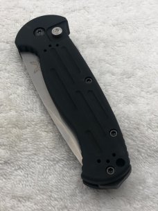 Benchmade 9051 AFO II Push Button Auto Knife With Integrated Safety On Spine New In Box Made In USA