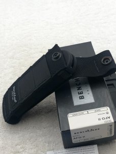 Benchmade 9051 AFO II Push Button Auto Knife With Integrated Safety On Spine New In Box Made In USA
