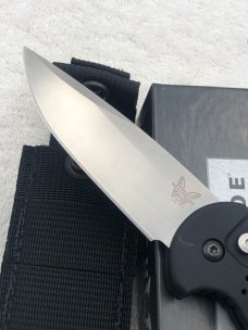 Benchmade 9051 AFO II Push Button Auto Knife With Integrated Safety On Spine New In Box Made In USA