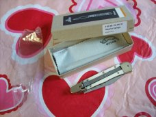 Hubertus Knife Solingen, Germany Size 10 Medium Clip-Point White Bone NIB