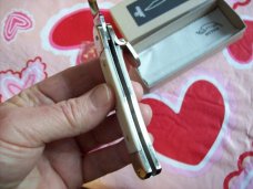 Hubertus Knife Solingen, Germany Size 10 Medium Clip-Point White Bone NIB