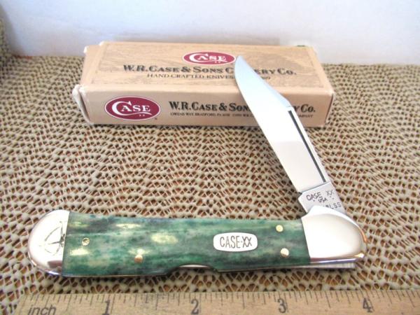 Case XX 1987 Green Appaloosa Bone  Copperlock Pattern # 61549L SS