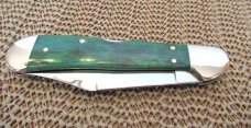Case XX 1987 Green Appaloosa Bone  Copperlock Pattern # 61549L SS