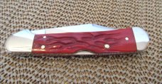 Case XX 1998 Red Worm Grooved  Bone  Copperlock Pattern # 61549L SS