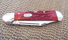Case XX 1998 Red Worm Grooved  Bone  Copperlock Pattern # 61549L SS