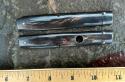 Item #023B Salvaged Dark Horn Red Dot Handles for 11 Inch Frank Beltrame Swinguard