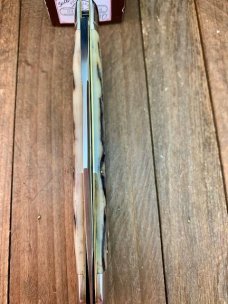 Schatt and Morgan Lockhorn Coke Bottle Morning Ash Worm Groove Bone ATS-34 Blade 2009