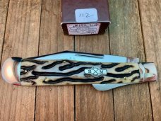 Schatt and Morgan Lockhorn Coke Bottle Morning Ash Worm Groove Bone ATS-34 Blade 2009