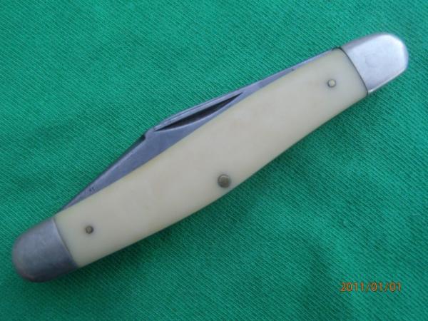 Camillus #65 Stockman White/Yellow Delrin Handles
