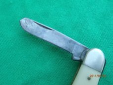 Camillus #65 Stockman White/Yellow Delrin Handles