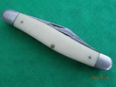 Camillus #65 Stockman White/Yellow Delrin Handles