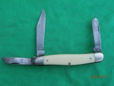 Camillus #65 Stockman White/Yellow Delrin Handles