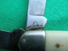 Camillus #65 Stockman White/Yellow Delrin Handles