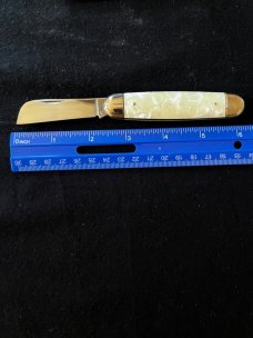 Cracked Ice Celluloid Imperial Advertising Multi Tool Pocket Knife Set 