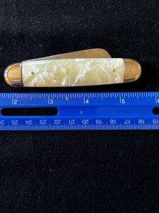 Cracked Ice Celluloid Imperial Advertising Multi Tool Pocket Knife Set 