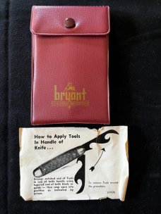 Cracked Ice Celluloid Imperial Advertising Multi Tool Pocket Knife Set 