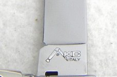 NEW OLD STOCK AKC 8" ITALIAN SWITCHBLADE GENUINE STAG LEVER LOCK 