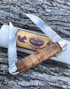 GEC ** 538210 AMERICAN CURLY MAPLE FURTAKER EQUAL END CIGAR #16 OF 25 KNIFE