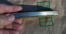 Eig Cutlery Italy 5" Primium Stockman 3 Blades Pinned Shield Huge 5" Closed Nickel Bolsters Brass Ln