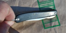 Remington Circle 3 7/8" Closed Bandit Model Trapper Smooth Delrin Mint Never Used Or Honed SS Bail