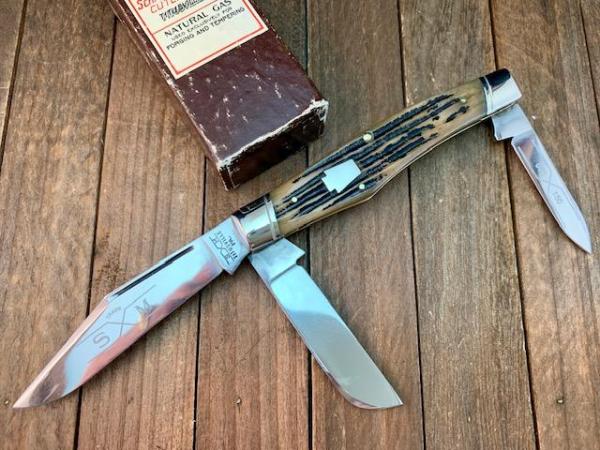 Schatt and Morgan Reverse Gunstock Stockman Winterbottom Bone 1993 Schatt and Morgan Reverse Gunstock Stockman Winterbottom Bone 1993