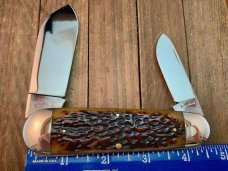 Schatt and Morgan XIII Anniversary Series Sleeveboard Whittler Sunfish Brown Jigged Bone 2003