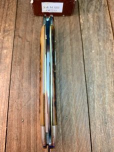 Schatt and Morgan XIII Anniversary Series Sleeveboard Whittler Sunfish Brown Jigged Bone 2003