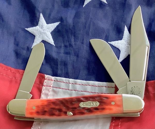Case Select Stockman Knife w/ Nice Red Bone Handles Mdl#6347 -NOS Beauty! Case Select Stockman Knife w/ Nice Red Bone Handles Mdl#6347 -NOS Beauty!