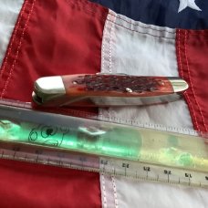 Case Select Stockman Knife w/ Nice Red Bone Handles Mdl#6347 -NOS Beauty!