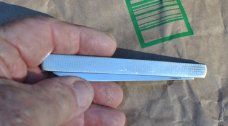 E. Christians Stainless Solingen Germany Slim Folder 4 1/4" Closed Mint 1950's Mirror Polished 