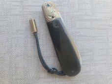 Vincenzo Balistreri Fancy Jack..3.75..Buffalo Horn & Mokume bolsters and bead....filework..coa/slip