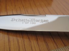 Schatt & Morgan Crimson Bone Mountain Man Folding Lock Back Hunter Pattern # 3L