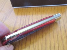 Schatt & Morgan Crimson Bone Mountain Man Folding Lock Back Hunter Pattern # 3L