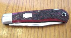 Schatt & Morgan Crimson Bone Mountain Man Folding Lock Back Hunter Pattern # 3L