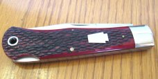 Schatt & Morgan Crimson Bone Mountain Man Folding Lock Back Hunter Pattern # 3L