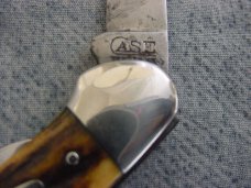 Antique CASE TESTED #52131, Stag Handle  Canoe Pattern Pocket Knife