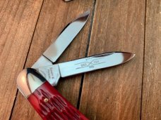 Schatt and Morgan Keystone Series 17 Dogleg Whittler Time Worn Red Jigged Bone 2007