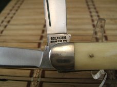 BEAR HUNTER SOLINGEN GERMANY VINTAGE LARGE 4 BLADE STOCKMAN UNUSED & UNCARRIED FOLDING POCKET KNIFE