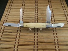 BEAR HUNTER SOLINGEN GERMANY VINTAGE LARGE 4 BLADE STOCKMAN UNUSED & UNCARRIED FOLDING POCKET KNIFE