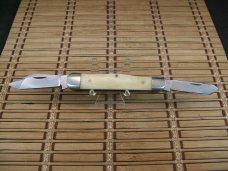 BEAR HUNTER SOLINGEN GERMANY VINTAGE LARGE 4 BLADE STOCKMAN UNUSED & UNCARRIED FOLDING POCKET KNIFE