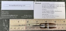 Russian Prison Knife (RPK) Switchblade, Miniature Deer Foot, Used 