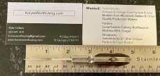 Russian Prison Knife (RPK) Switchblade, Miniature Deer Foot, Used 