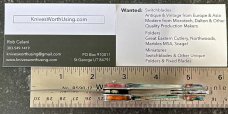 Miniature Russian Prison Knife (RPK) Switchblade, Unused 